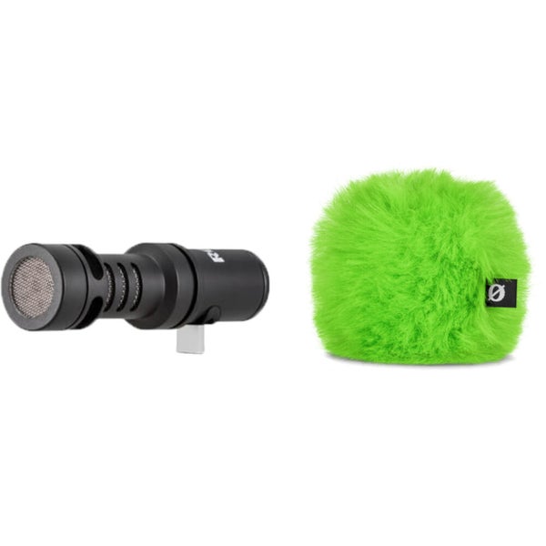 Rode Videomic Me-C With WS9 Windshield (Green)