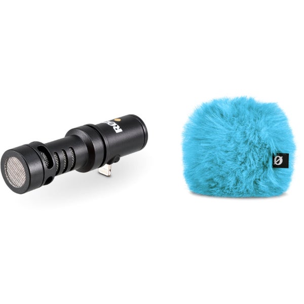 Rode Videomic ME-L With WS9 Windshield (Blue)